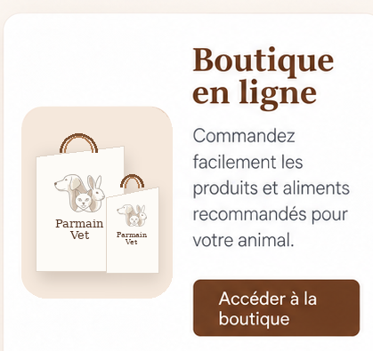 Carte Boutique en ligne Parmain Vet